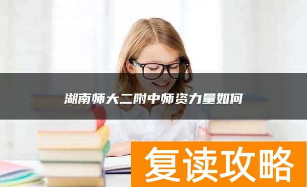 湖南师大二附中师资力量如何
